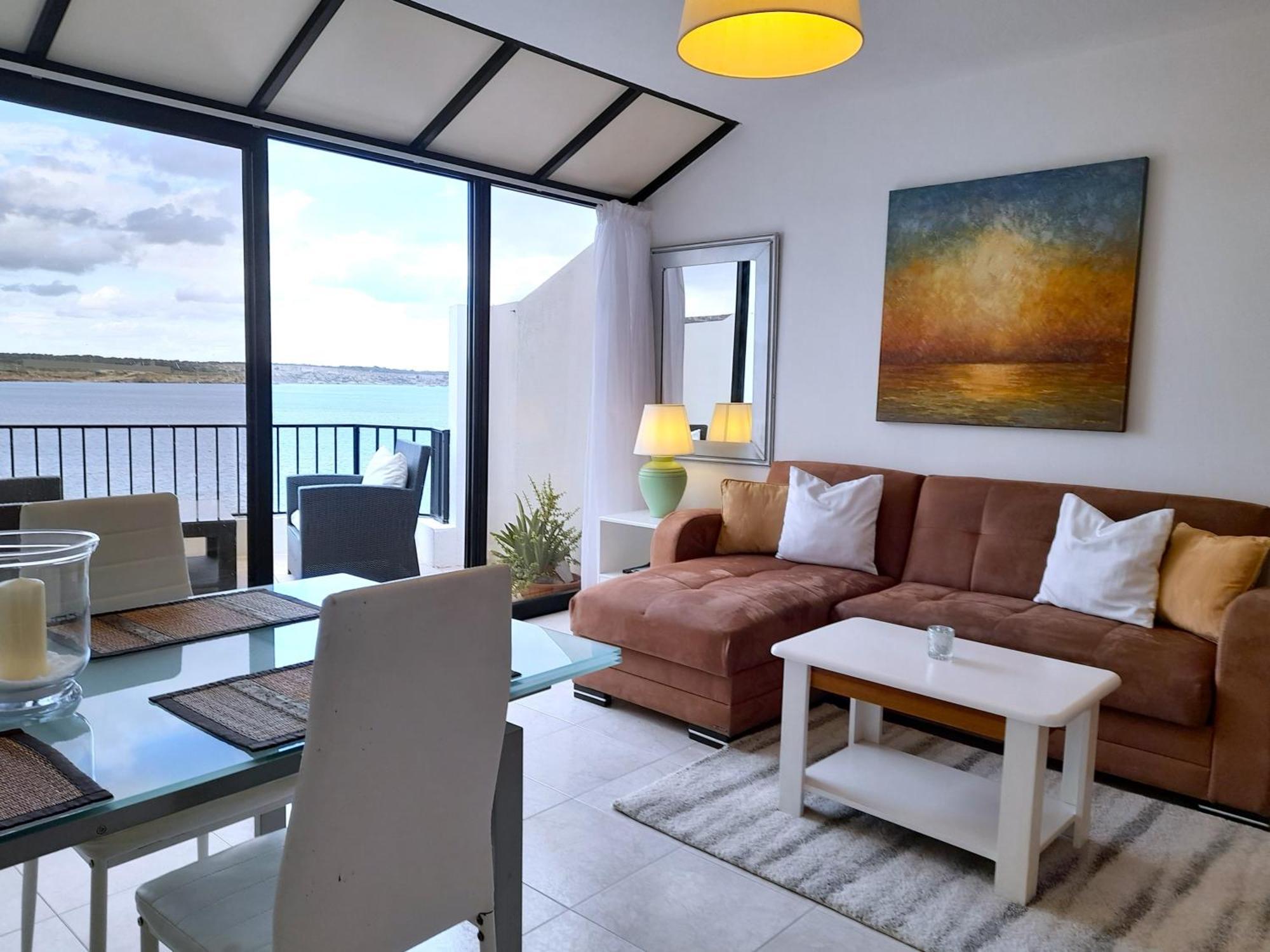 Seafront Apartment Terrace, Lounger & Panoramic Ocean Views Mellieħa Exteriér fotografie
